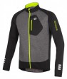 ETAPE - pánský dres STONE, antracit melír/žlutá fluo