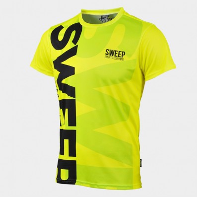 SWEEP triko krátký rukáv SMTS108 FLUO ŽLUTÉ/ČERNÉ