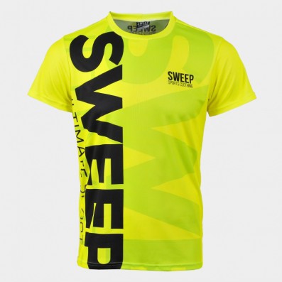 SWEEP triko krátký rukáv SMTS108 FLUO ŽLUTÉ/ČERNÉ