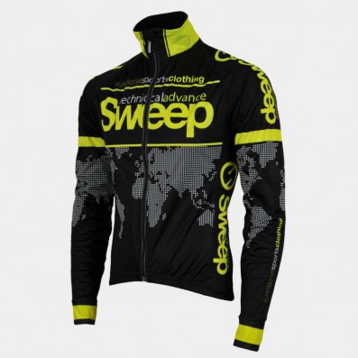 SWEEP CYKLISTICKÁ BUNDA NOWIND CYKLO-J009 SLABÁ ČERNO/ŽLUTÁ FLUO
