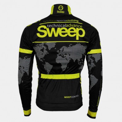 SWEEP CYKLISTICKÁ BUNDA NOWIND CYKLO-J009 SLABÁ ČERNO/ŽLUTÁ FLUO