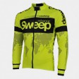 SWEEP CYKLISTICKÝ DRES CLASIC CYKLO-D015A S DLOUHÝM RUKÁVEM ŽLUTÝ FLUO