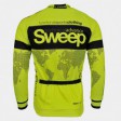 SWEEP CYKLISTICKÝ DRES CLASIC CYKLO-D015A S DLOUHÝM RUKÁVEM ŽLUTÝ FLUO