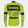 SWEEP CYKLISTICKÝ DRES ELITE CYKLO-D017 S DLOUHÝM RUKÁVEM ŽLUTÝ FLUO