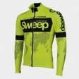 SWEEP CYKLISTICKÝ DRES ELITE CYKLO-D017 S DLOUHÝM RUKÁVEM ŽLUTÝ FLUO