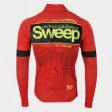 SWEEP CYKLISTICKÝ DRES ELITE CYKLO-D044 S DLOUHÝM RUKÁVEM ČERVENÝ