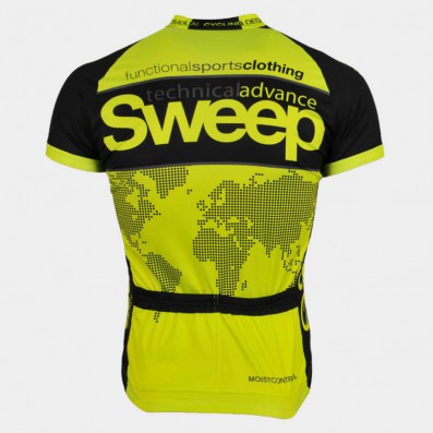 SWEEP CYKLISTICKÝ DRES DĚTSKÝ CYKLO-D014A ŽLUTÝ FLUO