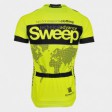 SWEEP CYKLISTICKÝ DRES CLASIC CYKLO-D031 ŽLUTÝ FLUO