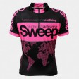 SWEEP CYKLISTICKÝ DRES DĚTSKÝ CYKLO-D014A ČERNO/RŮŽOVÝ