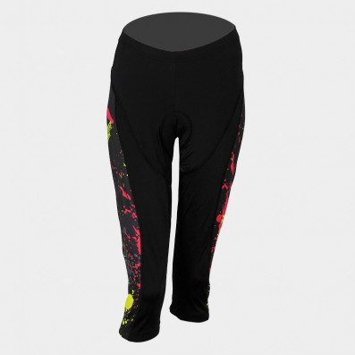 SWEEP DÁMSKÉ CYKLISTICKÉ KALHOTY 3/4 CYKLO-K022 ČERNO/BAREVNÉ