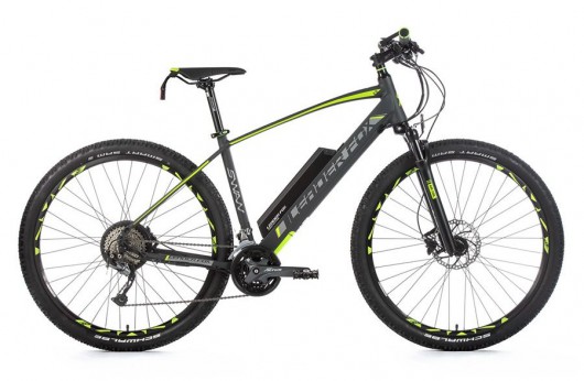Horské elektrokolo Leader Fox SWAN 29", ŠEDÁ MAT/ZELENÁ