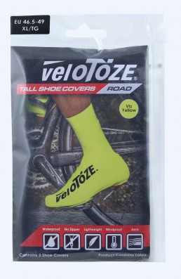 Návleky treter VELOTOZE ROAD latex vysoké,ŽLUTÉ