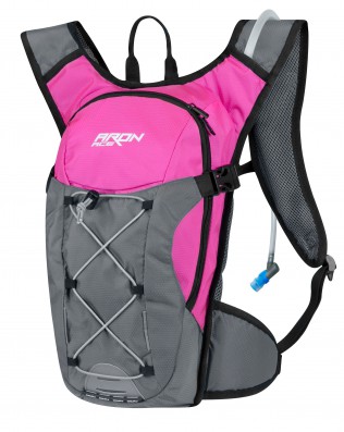 Batoh FORCE ARON ACE PLUS 10L+2L rez.,růžovo-šedý