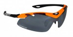 Brýle FORCE DUKE oranžovo-černé, černá laser skla