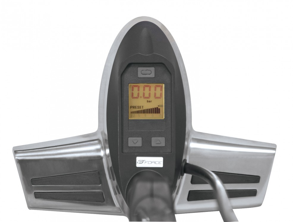 Hustilka velká FORCE DIGI Al 16,5 bar, stříbrná - CykloNěmčík.cz