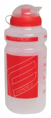 Láhev FORCE "F" 0,5 l, čirá/červený potisk