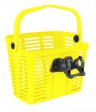 Košík plastový na řídítka KLICK FIX, žlutý