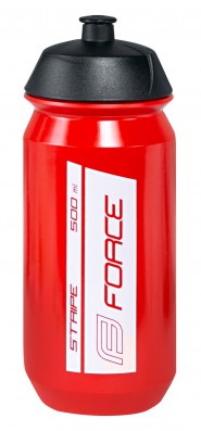 Láhev FORCE STRIPE 0,5 l, červeno-bílá