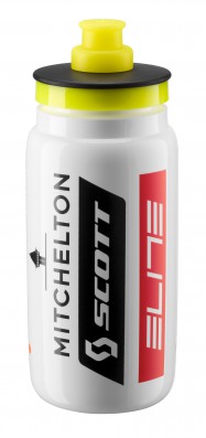 Láhev ELITE FLY TEAM MITCHELTON-SCOTT 0,55 l,bílá