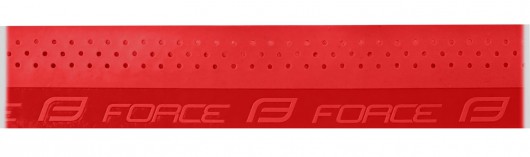 Omotávka FORCE PU s vytláčeným logem, červená