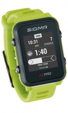 Chytré hodinky SIGMA iD.TRI Basic neon zelené