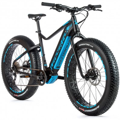 FAT E-BIKE Leader Fox BRAGA 26", 2020-2 18" ČERNÁ MAT/MODRÁ