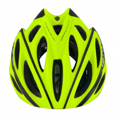 Cyklistická přilba FORCE BULL, fluo-černá L-XL