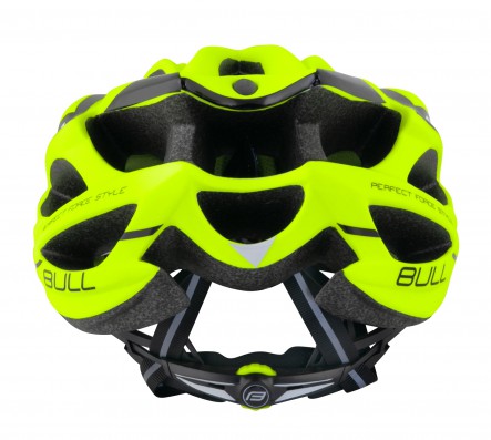 Cyklistická přilba FORCE BULL, fluo-černá L-XL