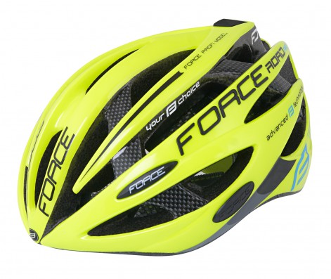 Přilba FORCE ROAD PRO, fluo S - M