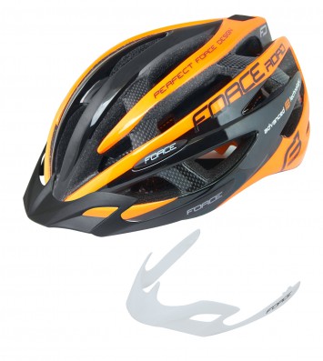 Přilba FORCE ROAD, černo-oranžová S - M