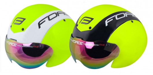 Plasty k přilbě FORCE GLOBE sada 3 ks, fluo