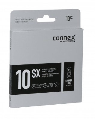 Řetěz CONNEX 10sX pro 10-kolo, stříbrný