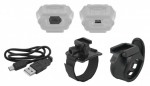 Světlo přední FORCE PAX 400LM USB, černé